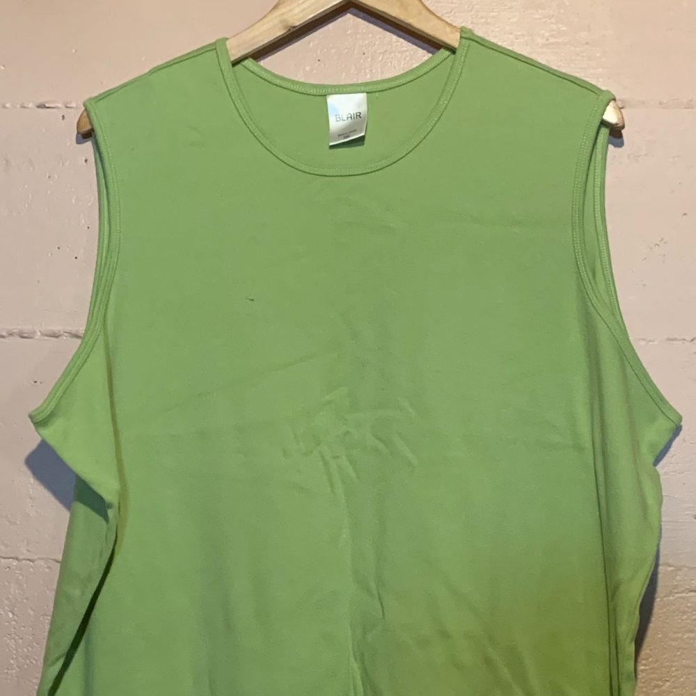 Sleeveless Tank Top - Blair - green 3XL